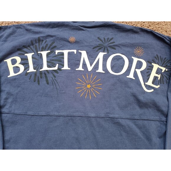 Biltmore Sweatshirt Men's Medium Navy Blue Long Sleeve - Picture 6 of 8